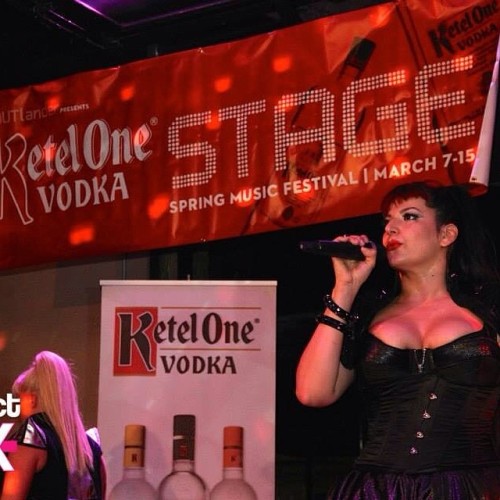 Thanks to @connectatx for this fab photo of us at our Austin show on Friday! #sxsw #sxsw14 #ketelone #outlanderfestival #cleavage @oilcanharrys @sxsw #livemusic