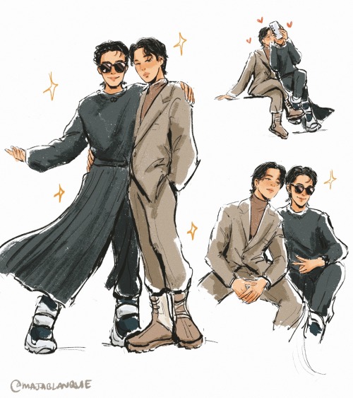 This Cutie With His Hoseokie Hyung In Paris