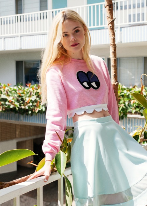 lesbeehive: Les Beehive - Elle Fanning for ASOS Magazine &ldquo;With her mega smile and hugs al