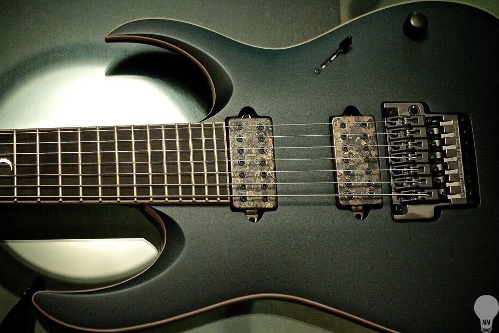 rileywasyes:  Jake Bowen’s Ibanez LACS “Titan” 7 string. I would literally