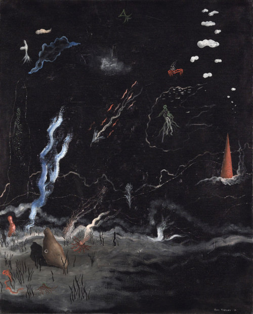 thusreluctant:The Storm (Black Landscape) by Yves Tanguy