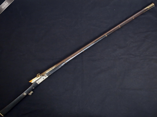 South Indian Torador matchlock musket, 18th century.