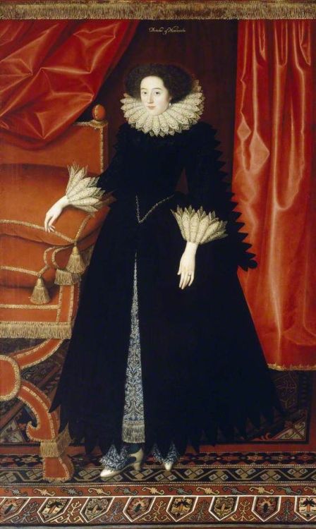 Elizabeth Howard 1st Countess of Newcastle by William Larkin, 1614-18