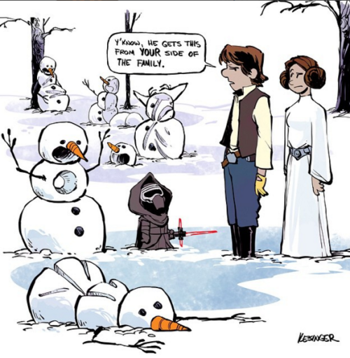 theverge:  THE FORCE AWAKENS MEETS CALVIN AND HOBBES, HEARTS MELT Disney and Marvel animator Brian Kesinger has a truly adorable vision of the Star Wars universe.   OH MY GOOOOD