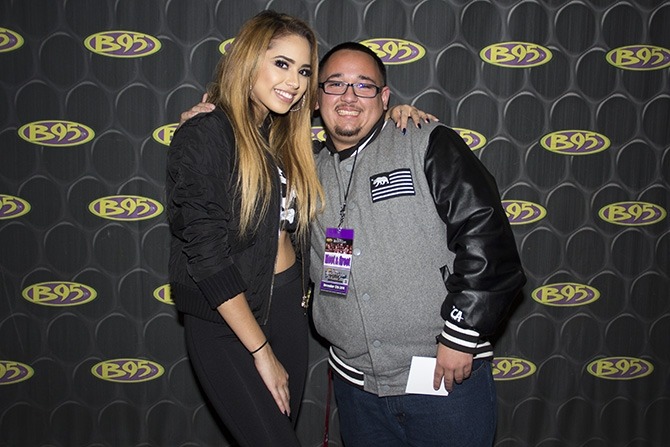 villegas-news:  December 12th:  Jasmine V meets fans at the B95 Fresno Holiday Jam.(Part
