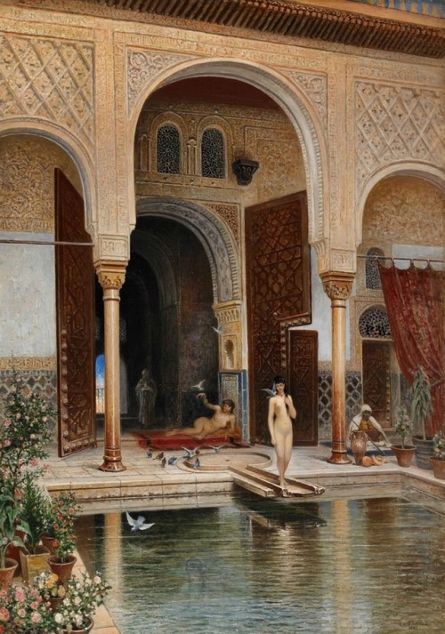 Frans Wilhelm Odelmark 1849-1937  Swedish Realist painter