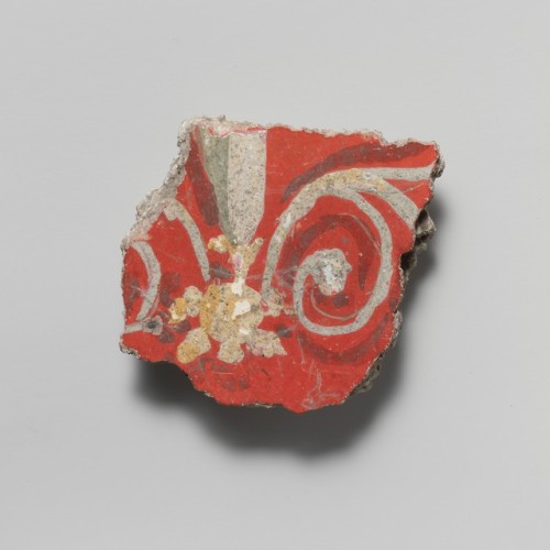 met-greekroman-art: Wall painting fragment, Greek and Roman Art Gift of Miss A. Rivier, 1930 Metropo