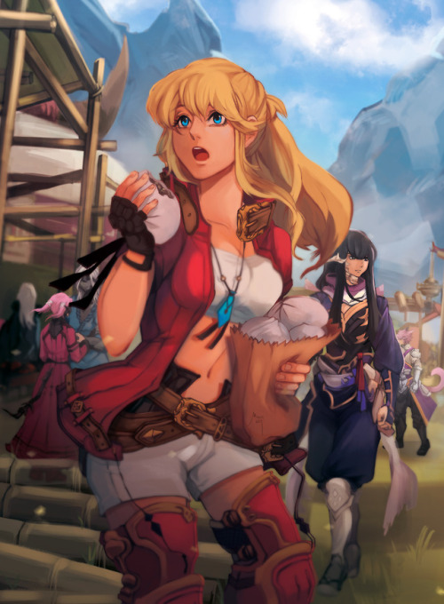 mishhe-kht:my submission for the Road to War Stormblood zine!!! thanks for having me T_T