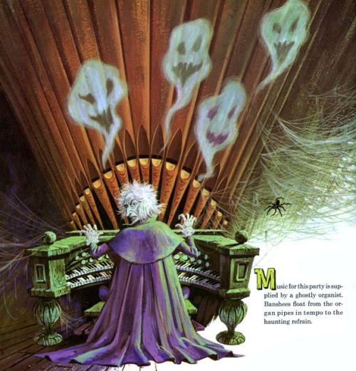 mothgirlwings:Collin Campbell illustrations for Disney’s Haunted Mansion book (1969)