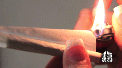 Porn Pics xantime:  A joint that lights itself   
