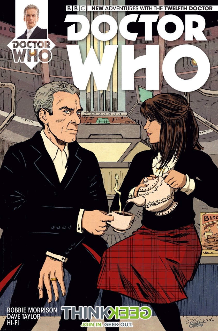 Dreams do come true, people. Here’s the Think Geek exclusive cover to Doctor Who: The Twelfth Doctor #1 with art by sinagrace and I.
I first started watching Doctor Who on PBS when I was a kid. Sylvester McCoy was the 7th Doctor at the time. I’d stay...