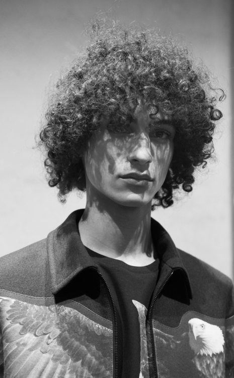 christos:  Tre Samuels at Neil Barrett AW16 by Martina Ferrara