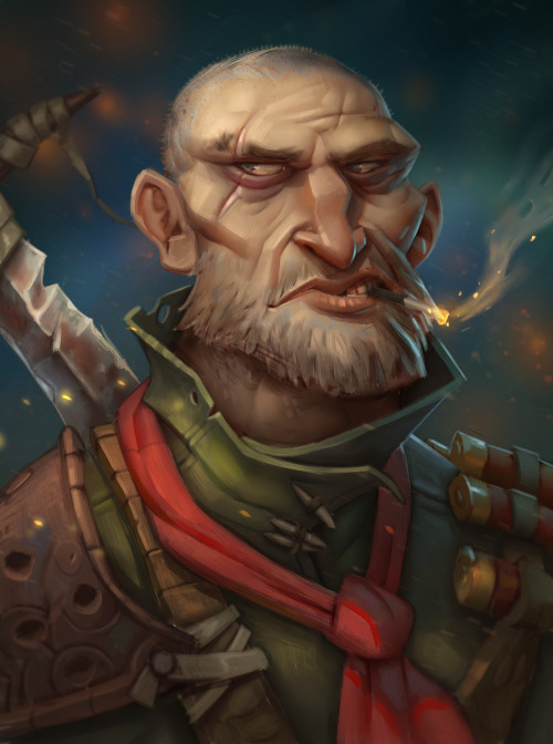 Another broken-nose guy, this one’s for an ImagineFX tutorial. The magazine is out now, pick a