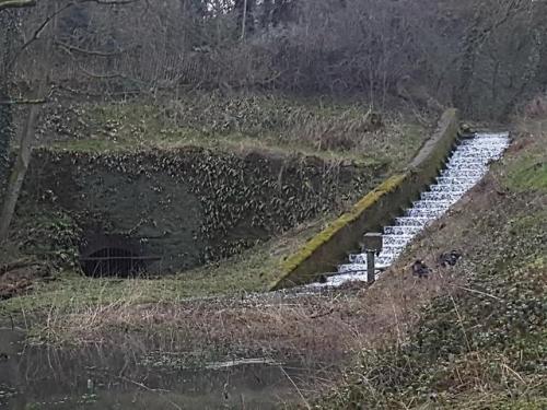 abandonedandurbex: Entrance to the underground canal (left)