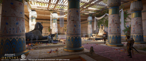 Interior of egyptian temple, Reconstruction made by Ubisoft for the game Assassin’s Creed.