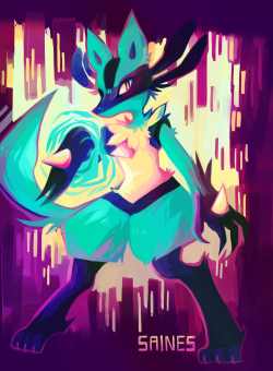 saines:  lucario request for anon 