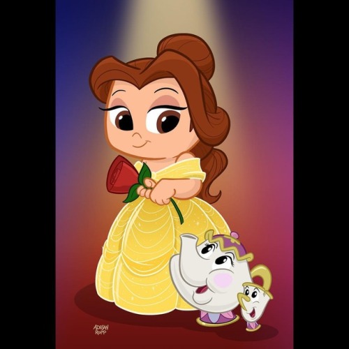 The lovely Belle and her favorite housewares. #disney #disneyfan #disneyart #disneygram #disneyartsp