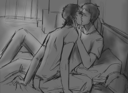 muwadesu: wip a lil kiss on a lazy afternoon