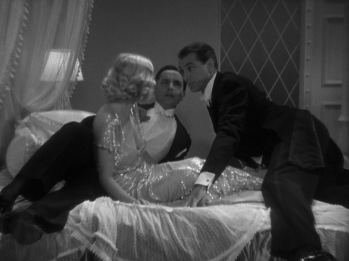 leonardcohenofficial:fredric march, miriam hopkins, and gary cooper in design for living (ernst lubi