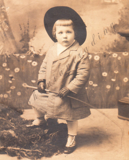 bohemiantrading: Antique Real Photo Postcard. The Little Gentleman. Edwardian Boy w/ Spats, Equestr