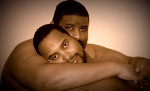 topblkdawg:  quintonstuff:  bignesian:  nuttingtwice:  Beautiful  Hmmm they’re both delish!!!!  i lovemy cousin and his boyfriend  Ok
