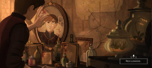 Work from my visual development portfolio based on the novel A Darker Shade of Magic!