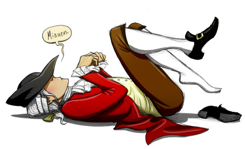 squonkhunter:We all handle stress in different ways. Apparently Mozart would pretend to be a cat. He