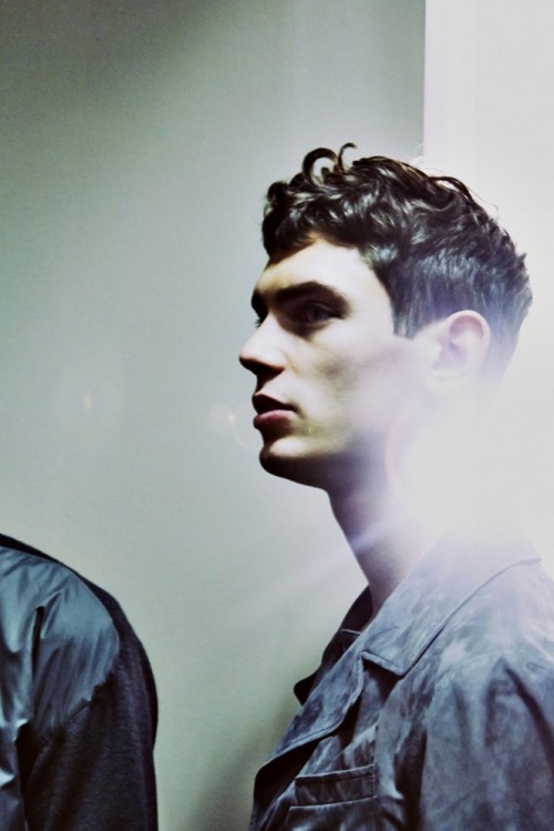 weardior:  Arthur Gosse | Bottega Veneta Menswear FW14 MFW Backstage, ph. Harry Carr