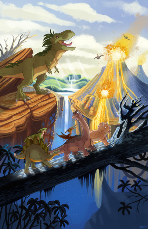 New print for Fan Expo!Obviously Land Before Time was a favourite of mine as a kid, but gosh looking