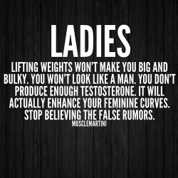 the-exercist:  befitbehappybestrong:  Ladies