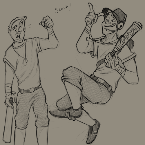 Some Old TF2 Sketches That I Did To Help Artblock Might Do Some More Cause I Love These Looney-tooney