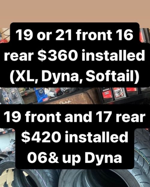 @shinkotireusa 999 Long Haul tire specials $360 and up! Tubes extra! Call the shop - openings for install later this month! Get in line now! #supportlocal #8fiftyspeedshop (at 8Fifty Speed...