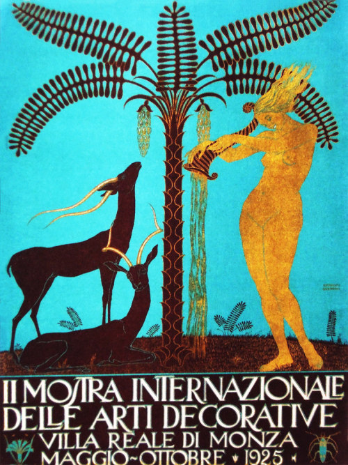 GUERRINI, Giovanni. Mostra Internazionale delle Arti Decorative, Villa Reale di Monza, 1925 by Hallo