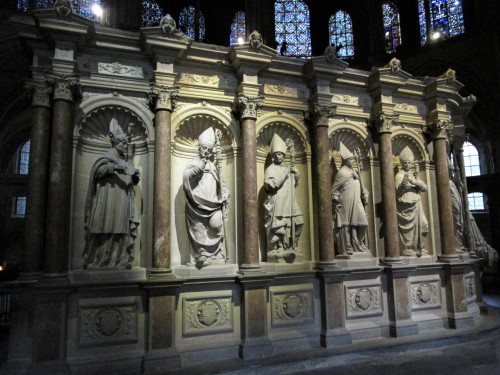 The Tomb of Saint Remi in the Basilica of Saint-Remi, Reims.The original Renaissance tomb was made i