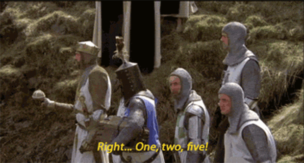 Monty Python Fan Blog — “Four shalt thou not count, neither count thou...