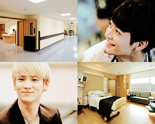 lovertronic:  “Let’s meet again, and let’s be more than friends.” “Let’s meet again, till the very end.” MINKEY; HOSPITAL AU          