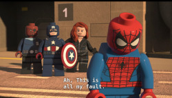 trans-tony: When LEGO Spiderman is the most relatable of them all bonus: 