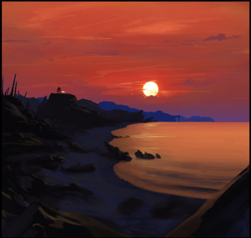 iron6duck: Mata Nui sights - Cruise Tour Had some fun with painting these coastal Wahi images. Half 