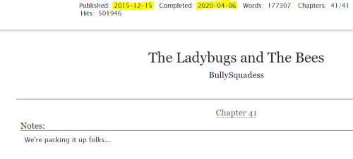 bullysquadess: So uhhh, I just finished The Ladybug and the Bees……. HELL YA
