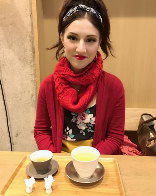 peppermint-moon: Green tea at #開花堂 #カフェ #京都 #旅行 #kyoto #cafe #travel #japan