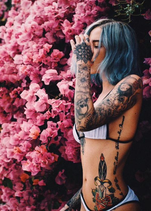 Insatiable taste for tattooed ladies adult photos