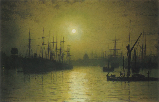 Nightfall on the Thames, 1880, John Atkinson Grimshaw