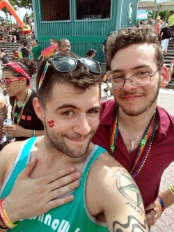 When you meet up with mutuals at Philly pride