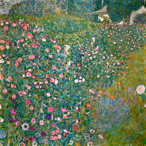 garden  Gustav Klimt (July 14, 1862 – February 6, 1918) was an Austrian symbolist painter and one of