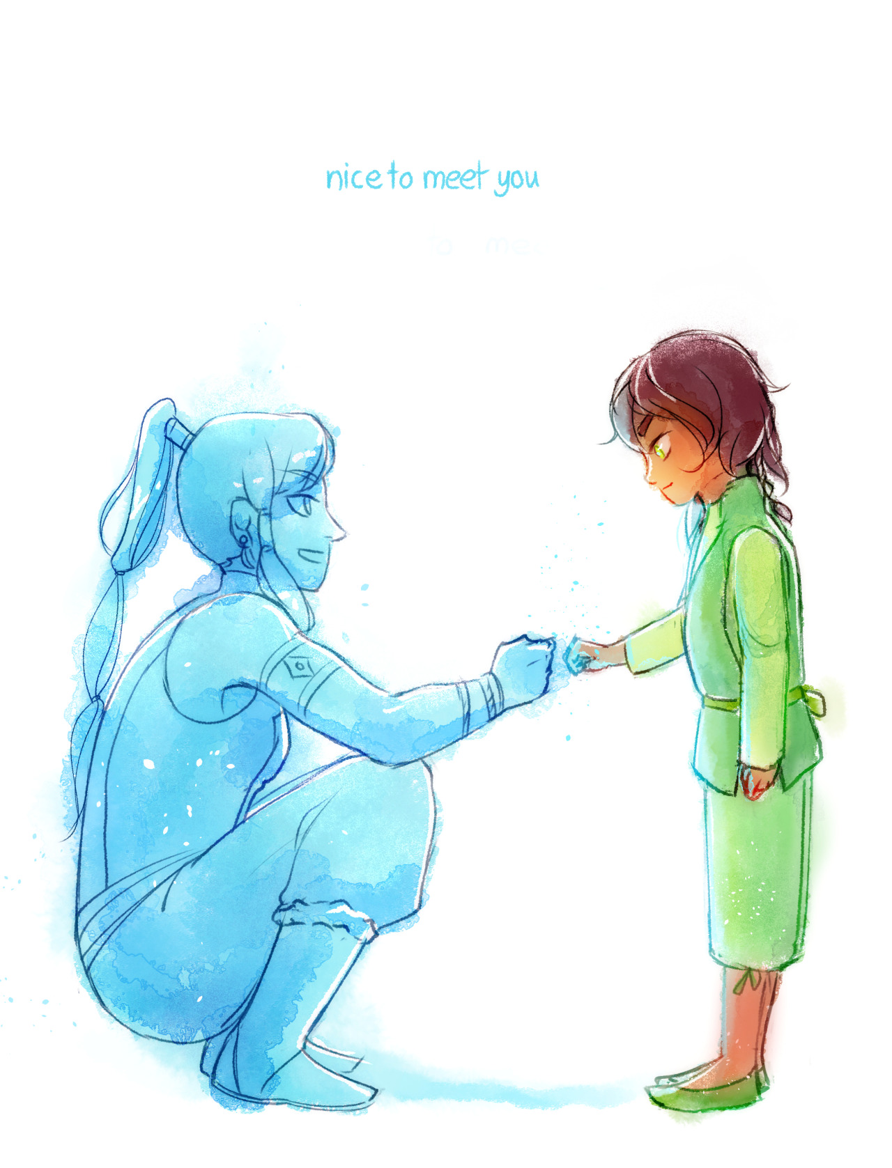 sleepydemigod:    #I’m going to go cry bye#this is so???#korra being a mentor to