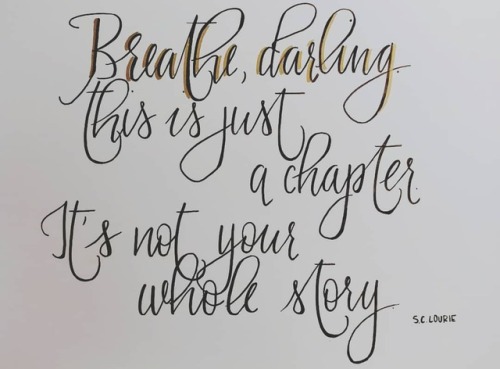sillimiposts: A little gold goes a long way #calligraphy #originalpiece