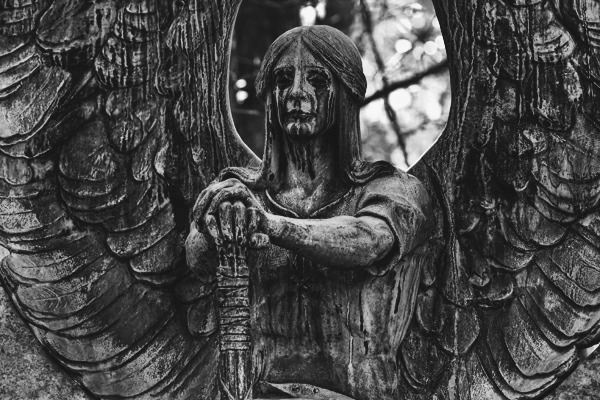 himmelgrauart:  The Haserot Angel: Lake View Cemetery, Cleveland.
