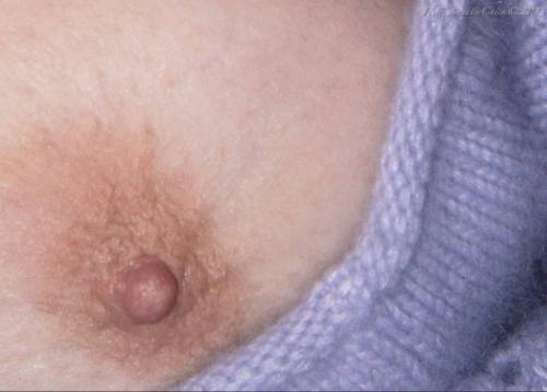 fluffiesweaterchick: Lavender Angora Sweater Lovely Nipples. Yummy