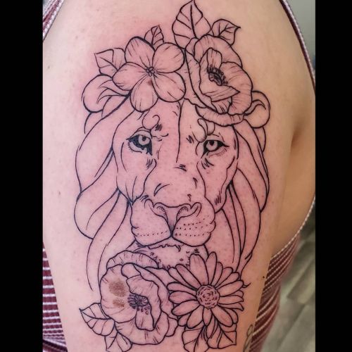 <p>Line work lion done today, thanks Macy!  It was awesome working with you! <br/>
.<br/>
#ladytattooer #thephoenix #copperphoenix #shelbyvilleindiana #indianapolistattoo #indylocal #do317 #indytattoo #circlecity #waverlycolorco #industryinks #yournewfavoriteink #artistictattoosupply #fkirons #indianaartist #wearesorrymom #lion #liontattoo #rawr  (at Shelbyville, Indiana)<br/>
<a href="https://www.instagram.com/p/CTlG6SaLFWB/?utm_medium=tumblr">https://www.instagram.com/p/CTlG6SaLFWB/?utm_medium=tumblr</a></p>