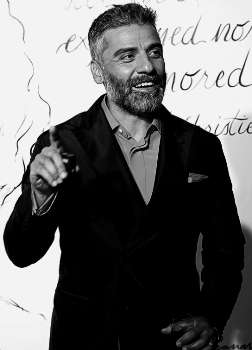 Oscar Isaac attends the opening of the Montblanc House in Hamburg on May 10, 2022